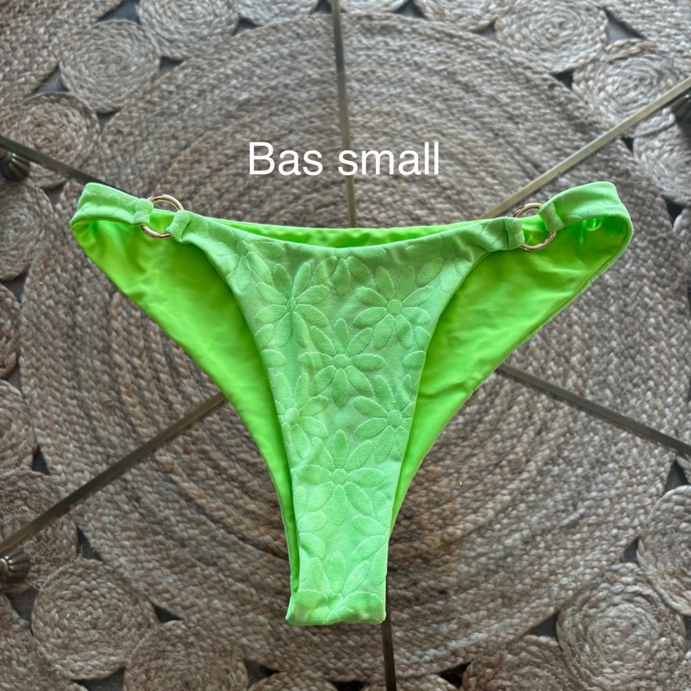Green Floral Bikini Bottom